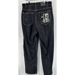 Evolution‎ In Design Cotton Vintage Denim Baggy Jeans Black Men's Size 36x34